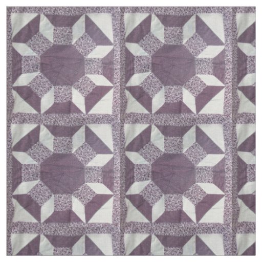 Fabric - Purple Quilt Pattern