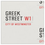 Greek Street  Fabric (repeated)