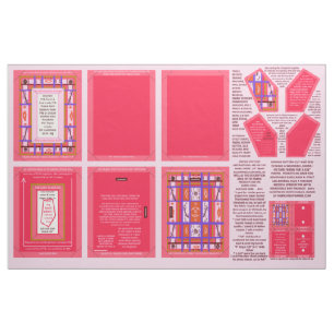 Fabric Sewing Pattern washable photo frame, brooch