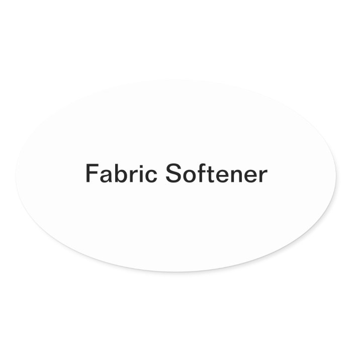 Fabric Softener Bottle Label / Sticker