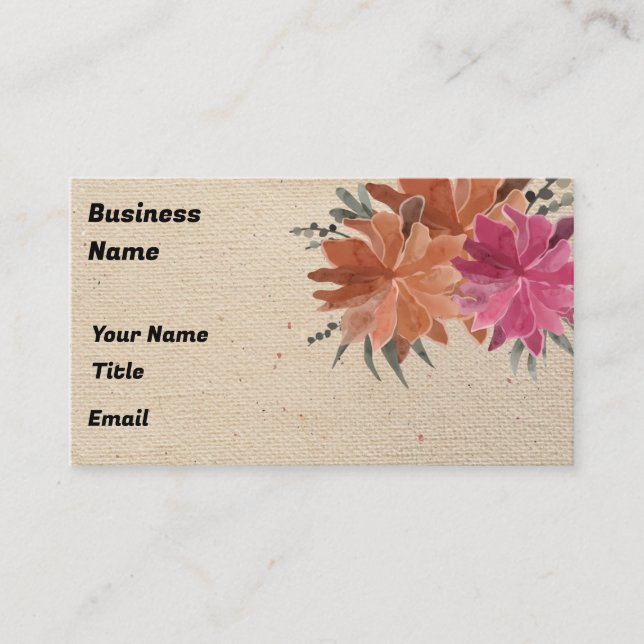 Fabric Standard, 3.5" x 2.0" Business Card (Front)