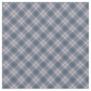 Fabric - Tartan Blue, Gray and Red