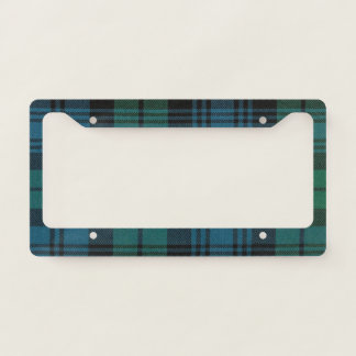 Fabric Tartan License Plate Frame