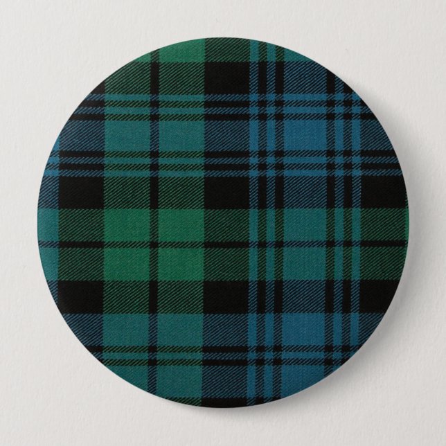 Fabric Tartan Round Button (Front)