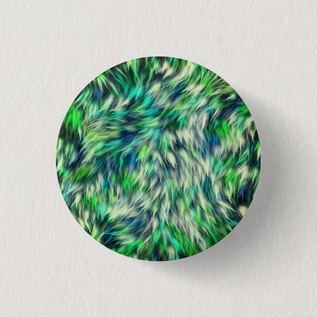 Fabric Texture Green Fur Design-68745 Button (Front)