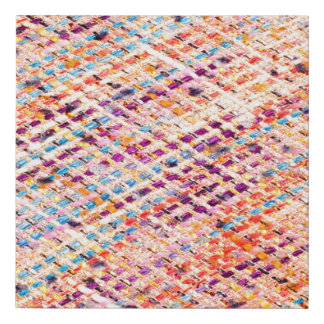 Fabric texture weave a large thread faux canvas print