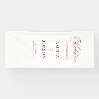 Fabric Wedding Welcome Sign Modern Wedding Welcome