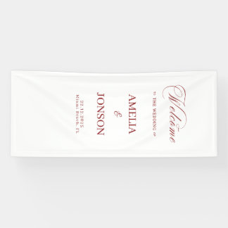 Fabric Wedding Welcome Sign Modern Wedding Welcome