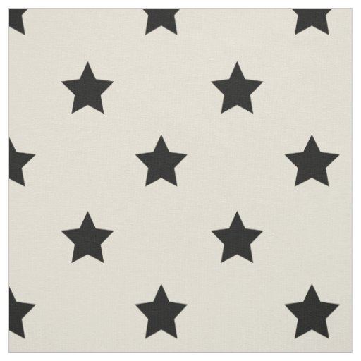 Fabric: White & black stars Fabric