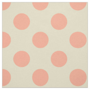 Fabric: White & light pink polka dots Fabric