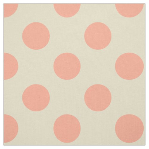 Fabric White  light pink polka dots Fabric
