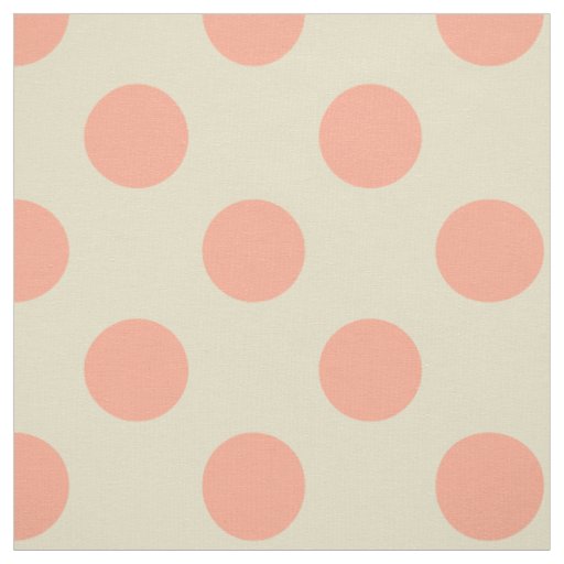 Fabric: White & light pink polka dots Fabric