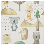 Fabric with australian animals for kids