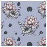 Fabric with bottom woven lotuses