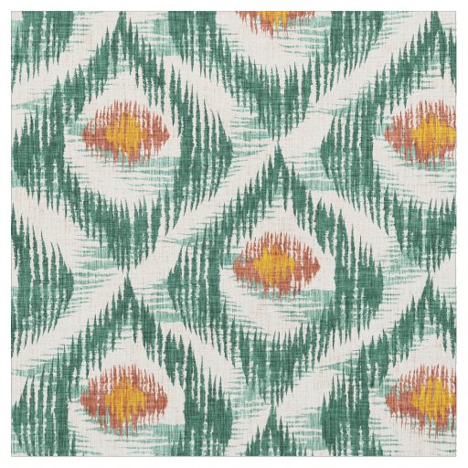 Fabric with ikat pattern