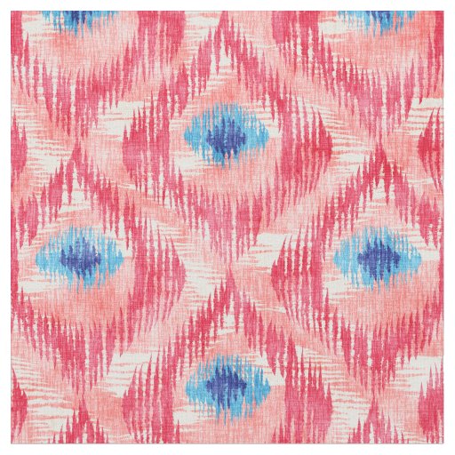 Fabric with ikat pattern