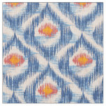 Fabric with ikat pattern