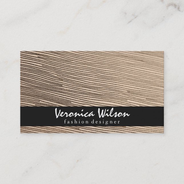 Fabric with Line Threading 2 Business Card (Front)