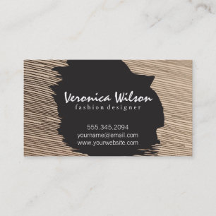Fabric with Line Threading Business Card