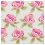 Fabric with pink roses