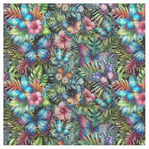 Fabric with snowstorms “Flight in the jungle”