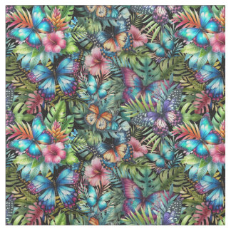 Fabric with snowstorms “Flight in the jungle”