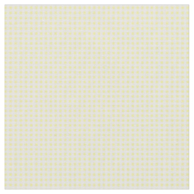 Fabric, Yellow Gingham Pattern Fabric (Close Up)