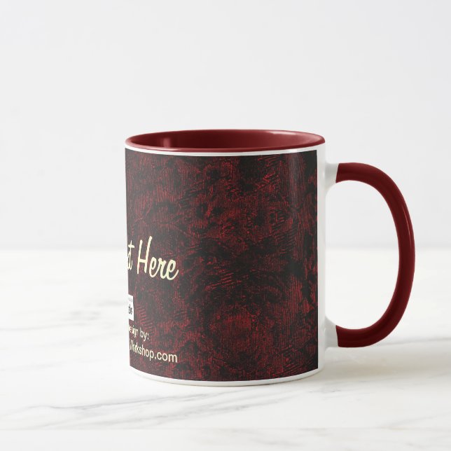 Fabric, Your Text Here Mug (Right)