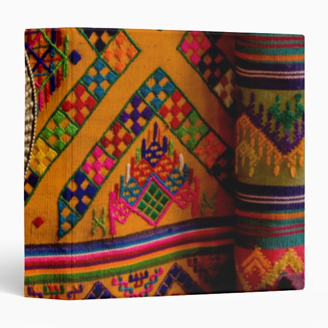 Fabrics, Bhutan 3 Ring Binder (Front/Spine)