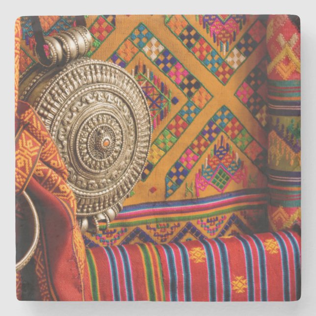 Fabrics, Bhutan Stone Coaster (Front)