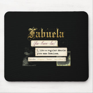 Fabuela Definition Grandma Lover Gift Mouse Pad