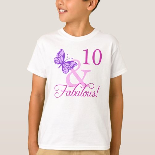 Fabulous 10th Birthday T_Shirt