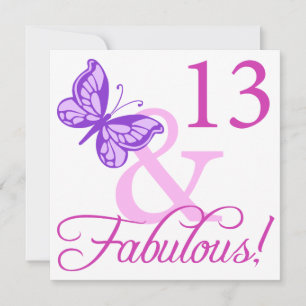 Fabulous 13th Birthday Card
