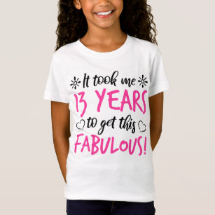 13th birthday girl shirt