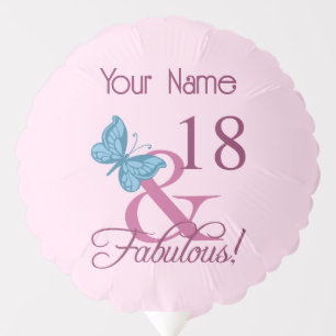 Fabulous 18th Birthday Balloon