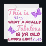 Fabulous 18th Birthday Card<br><div class="desc">A stylish and cute design with black and a vibrant color,  makes for a great birthday gift idea for women.</div>