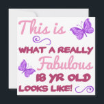 Fabulous 18th Birthday Card<br><div class="desc">A stylish and cute design with black and a vibrant color,  makes for a great birthday gift idea for women.</div>