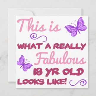 Fabulous 18th Birthday Card