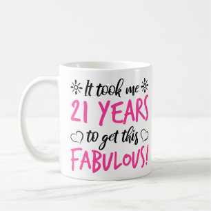 Fabulous 21st Birthday Coffee Mug