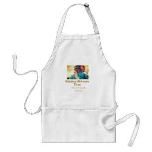 Fabulous 30 years anniversary add name photo date adult apron