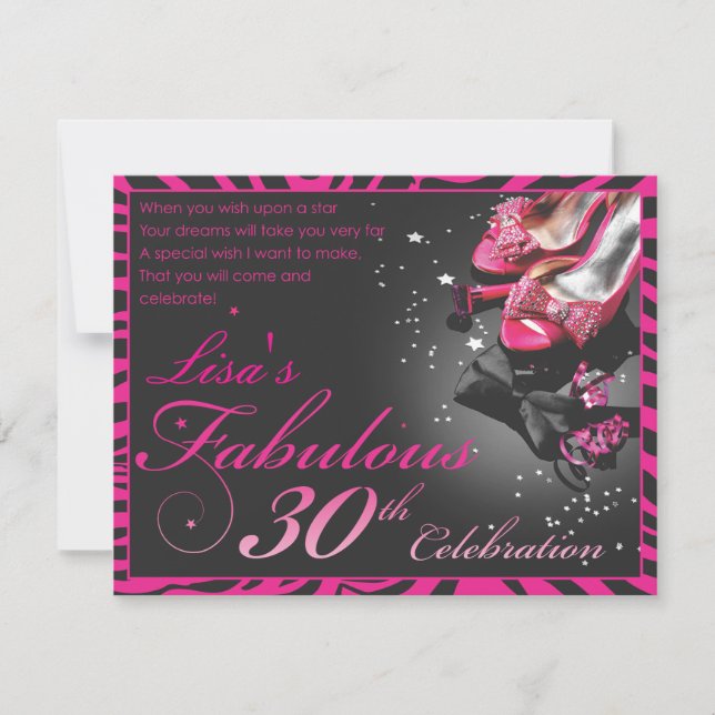 Fabulous 30th! invitation (Front)