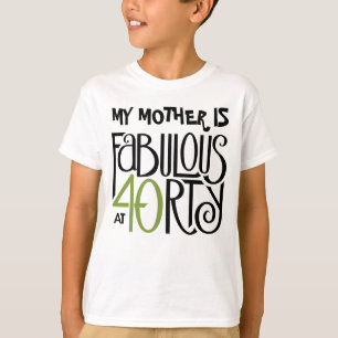 Fabulous 40 green customisable Kids T-shirt