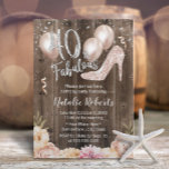 Fabulous 40 Vintage Floral Modern 40th Birthday Invitation<br><div class="desc">Fabulous 40 Vintage Floral Modern 40th Birthday Invitations.</div>