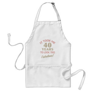 Fabulous 40th Birthday Adult Apron