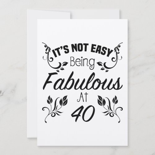 Fabulous 40th Birthday
