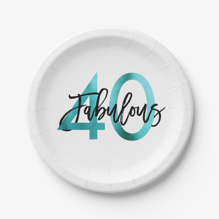 teal paper plates