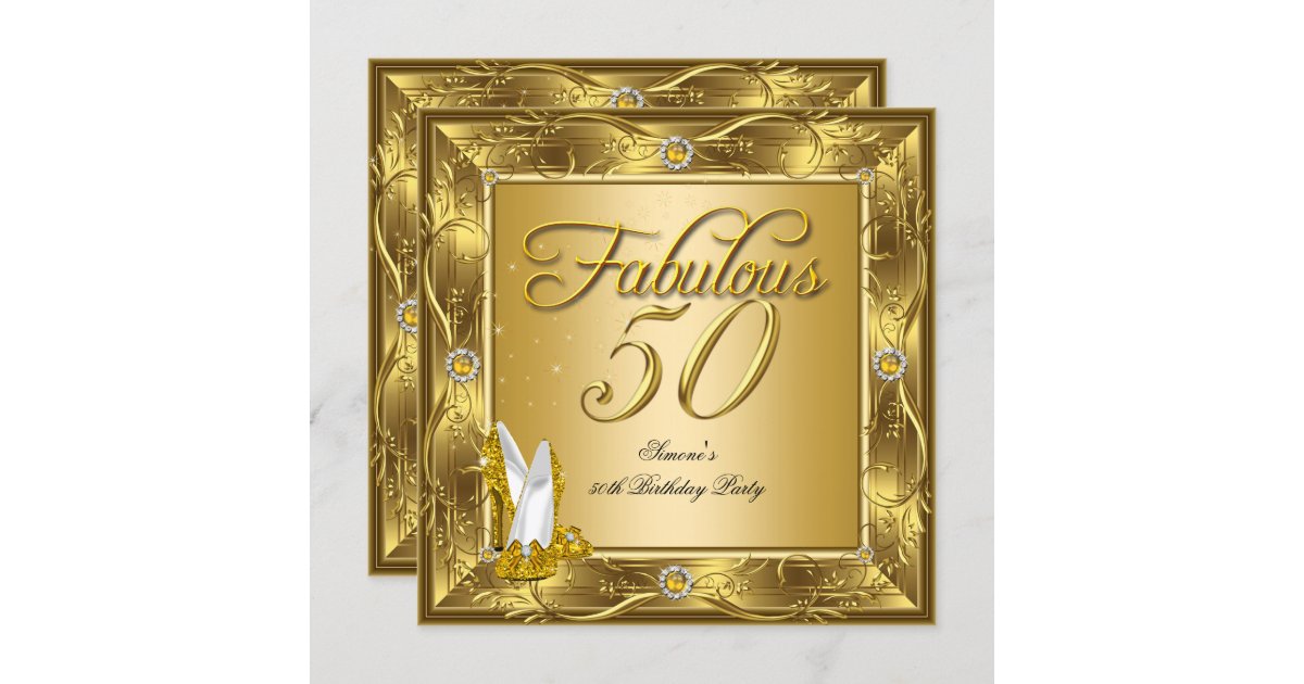 Golden Fabulous Heels Party Chocolate Wrapper