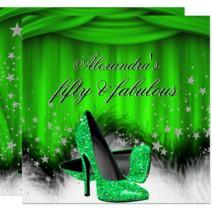 green feather heels