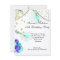Fabulous 50 Teal Blue High Heels Floral Birthday