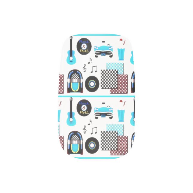 Fabulous 50's minx nail wraps (Right Thumb)